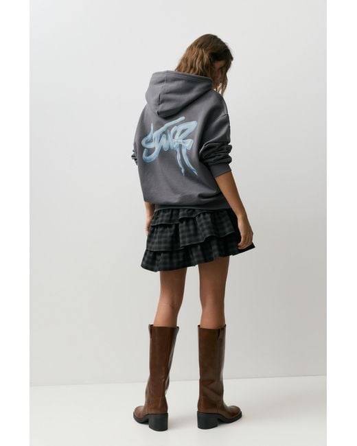 Pull&Bear Blue Stwd Bow Hoodie