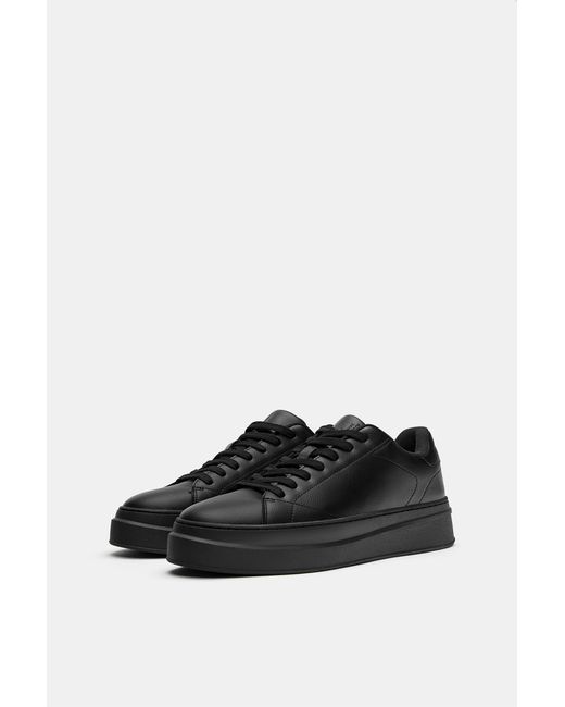 Pull&Bear Black Chunky Trainers for men