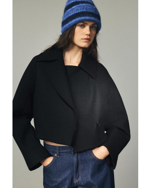 Cappotto Corto di Pull&Bear in Black