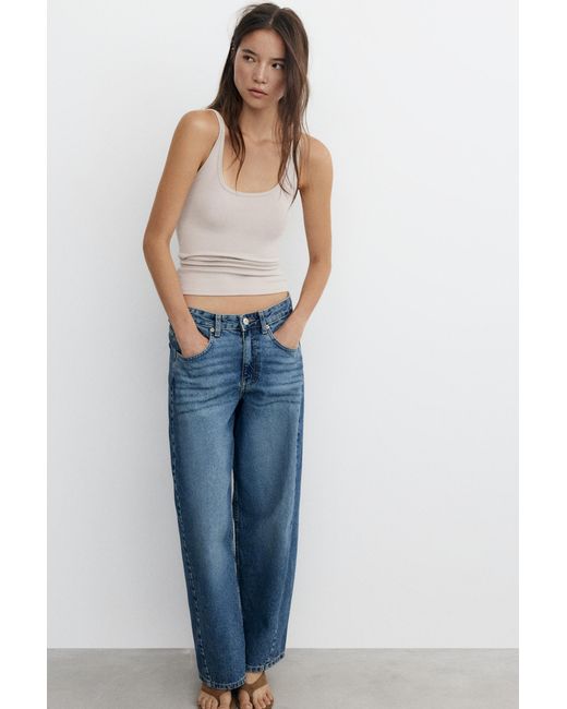 Pull&Bear White Modal Tank Top