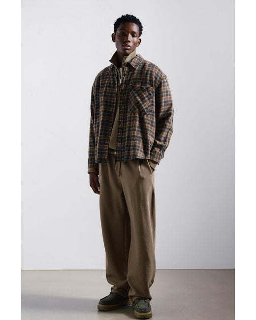Pull&Bear Brown Check Shirt for men
