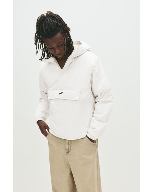 Pull&Bear White Stwd Kangaroo Jacket for men
