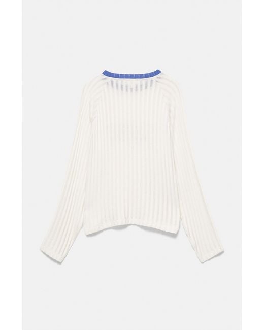 T-Shirt Maille Graphique Pull&Bear en coloris Black