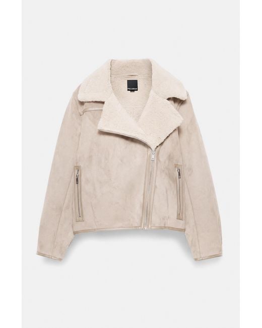 Giacca Double Face di Pull&Bear in Natural