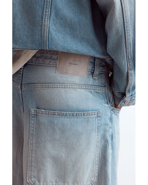 Jean Barrel Coutures Pull&Bear pour homme en coloris Blue