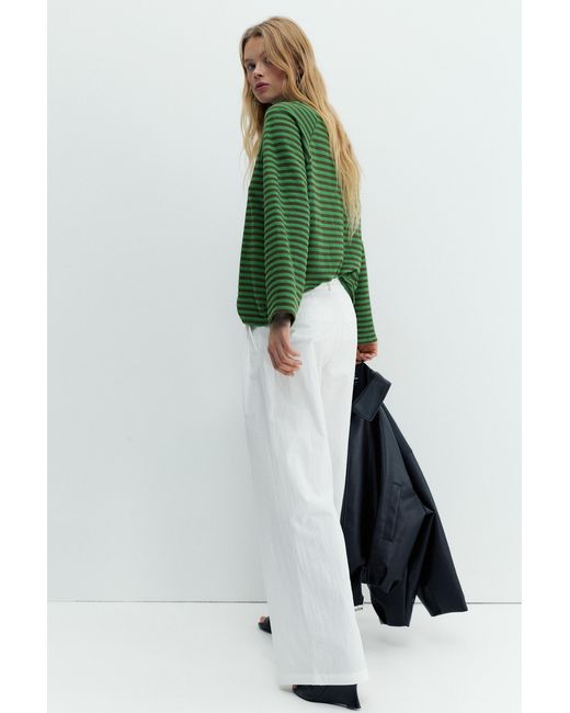 Pull&Bear Black Double-Dart Trousers