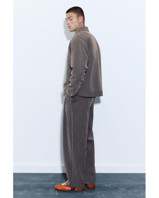 Pull&Bear Basic Jas Met Rits in het Gray voor heren