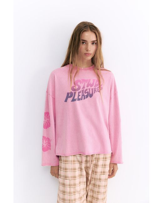 Pull&Bear Pink Pleasures X Stwd Long Sleeve T-Shirt