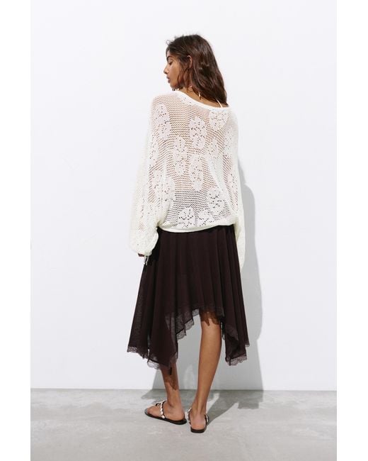 Pull&Bear Black Cutwork Jumper
