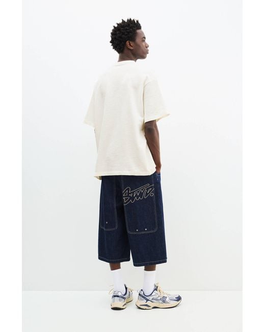 Pull&Bear Kurzarm-T-Shirt Struktur in White für Herren