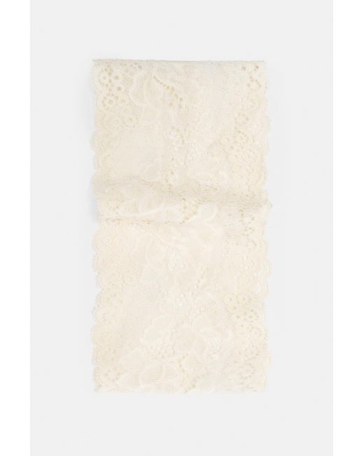 Pull&Bear White Stretch Lace Headband
