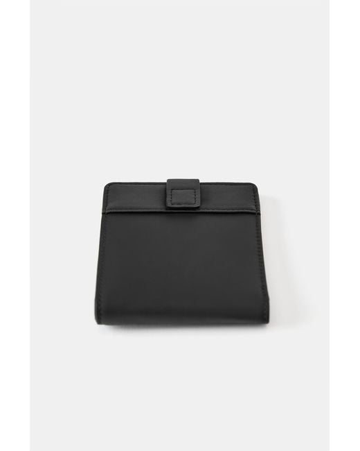 Pull&Bear Brieftasche Mit Gummiertem Finish in Black für Herren