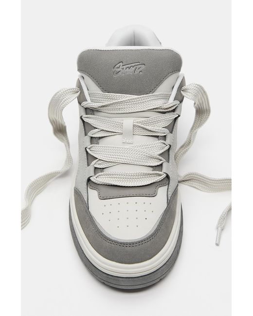 Pull&Bear Blue Stwd Skate Trainers for men