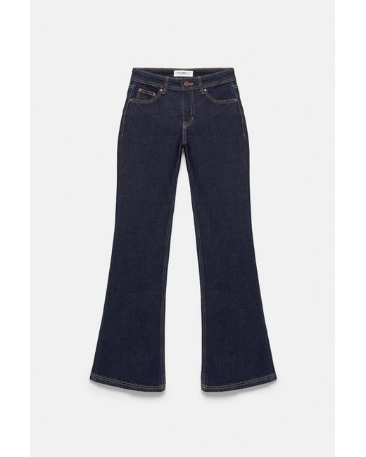 Pull&Bear Blue Low-Rise Boot-Cut Jeans