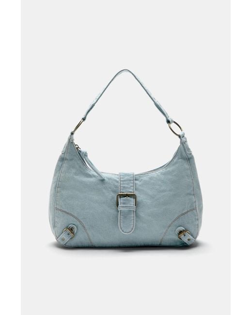 Pull&Bear Blue Denim Shoulder Bag