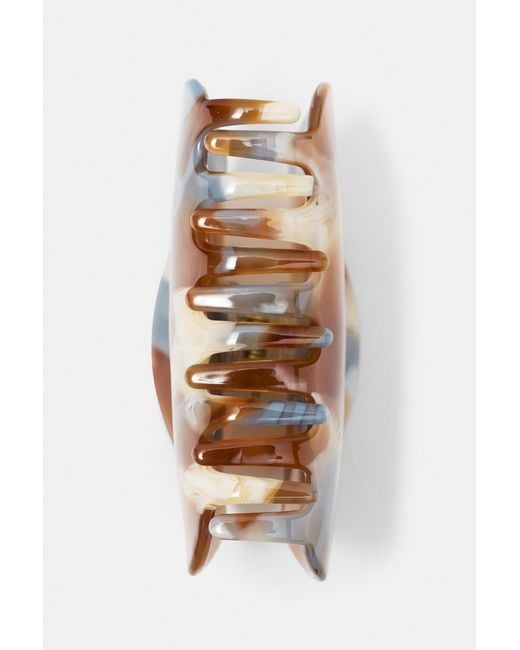 Pull&Bear White Printed Curved Hair Clip