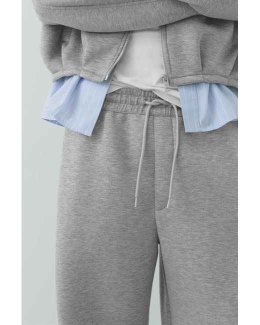 Pull&Bear Gray Relaxed Fit Sweatpants for men