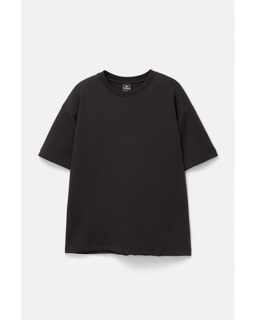Pull&Bear Basic Sweater Met Korte Mouw in het Black voor heren