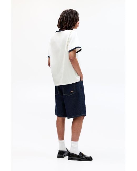 Pull&Bear Shirt Mit Kontrasten Und Rippenmuster in White für Herren