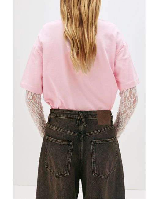 Pull&Bear Brown Baggy-Balloon-Jeans Mit Waschung