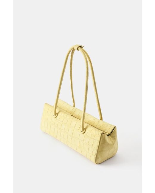 Pull&Bear Metallic Textured Shoulder Bag