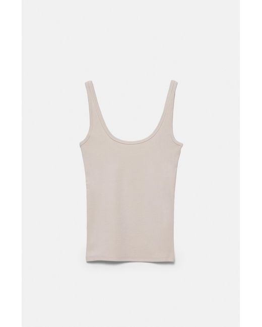 Pull&Bear White Modal Tank Top