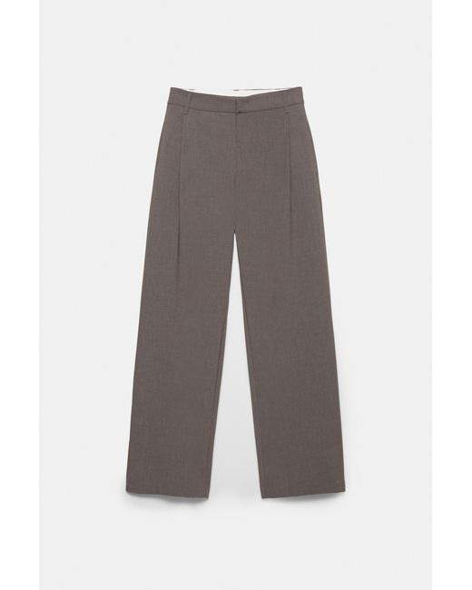 Pull&Bear Blue Darted Smart Trousers