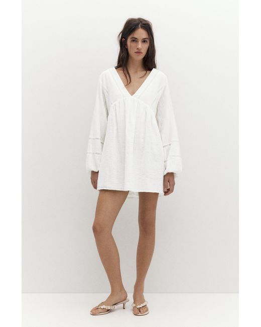 Pull&Bear Blue Short Dress