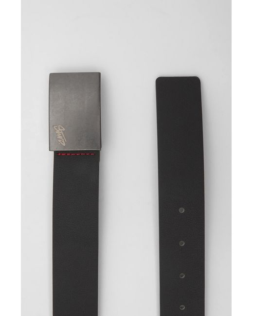 Pull&Bear White Stwd Topstitch Belt for men