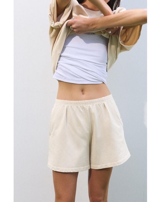 Pull&Bear White Tracksuit Shorts