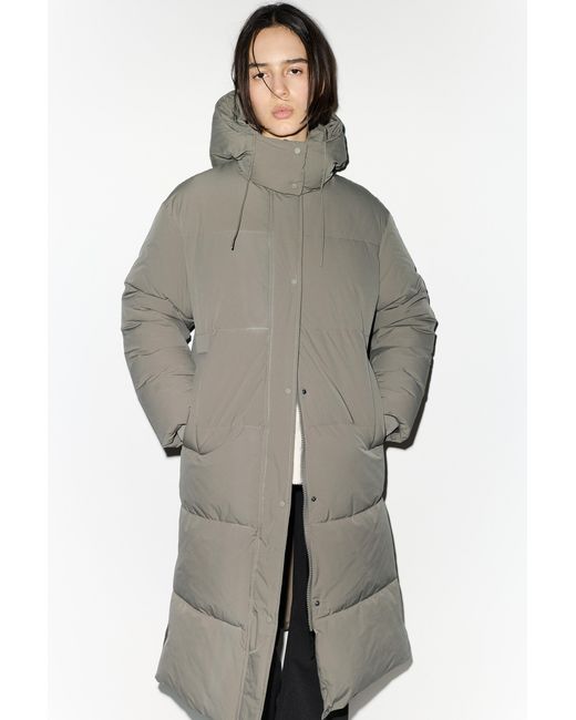 Pull&Bear Multicolor Water-Repellent Quilted Coat