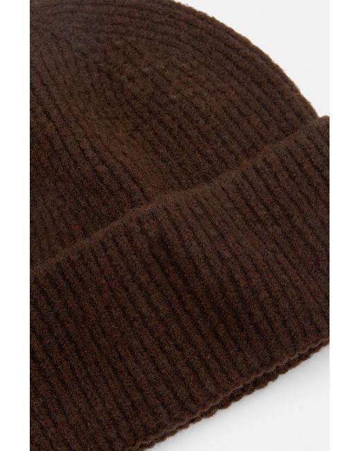 Pull&Bear Brown Knit Beanie