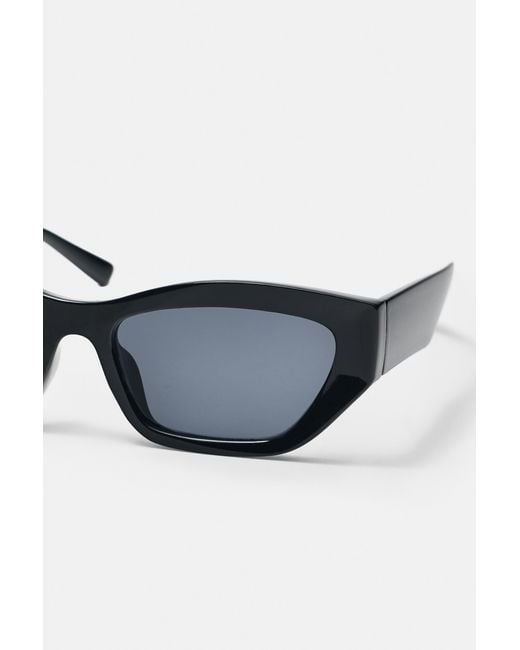 Pull&Bear Blue Cateye Tortoiseshell-Effect Sunglasses