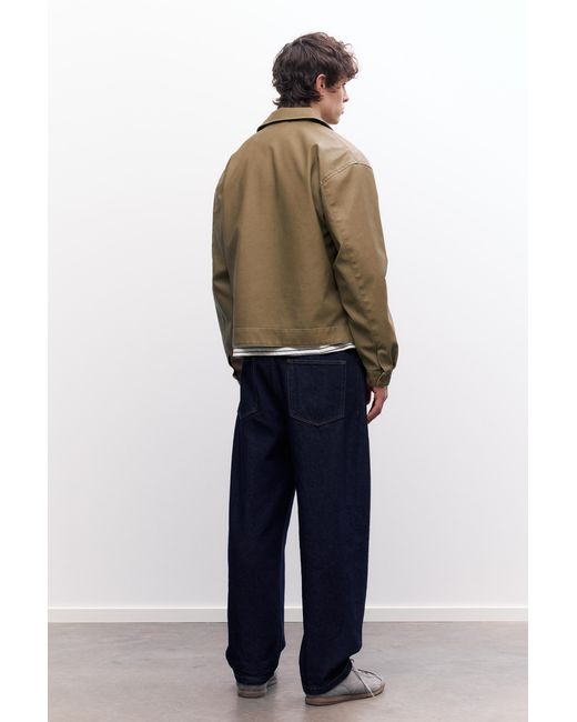 Pull&Bear Natural Washed Faux Leather Jacket for men