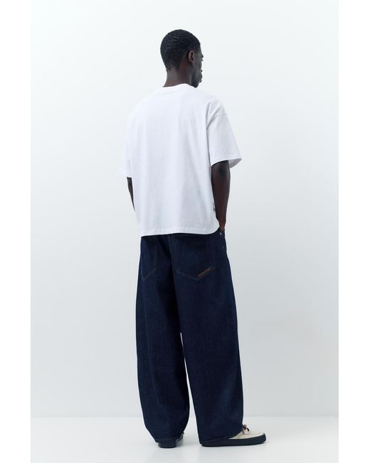 Pull&Bear Blue Turtle T-Shirt for men