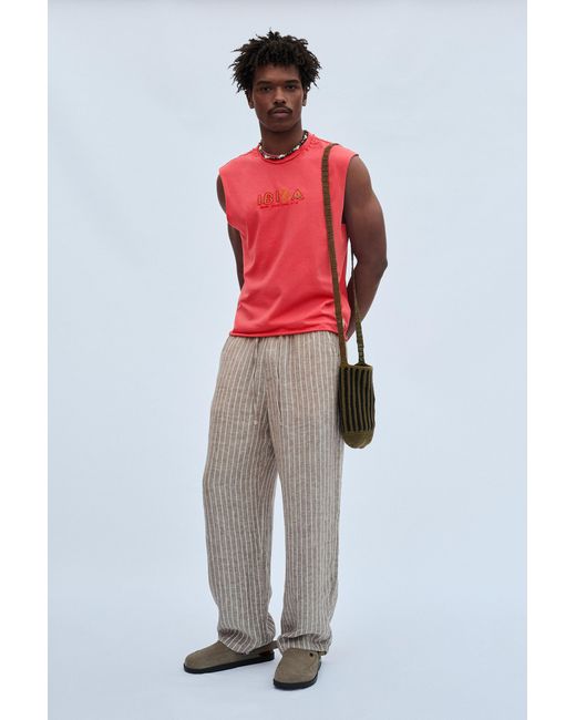 Borsa A Tracolla A Righe Crochet di Pull&Bear in Red da Uomo