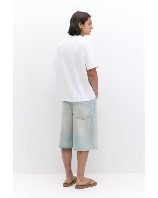 Pull&Bear White West Garage Boxy T-Shirt for men