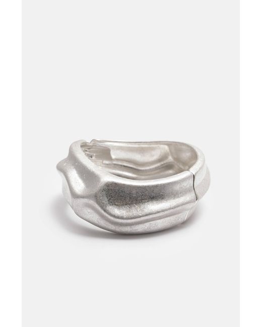 Pull&Bear White Asymmetrischer Armreif