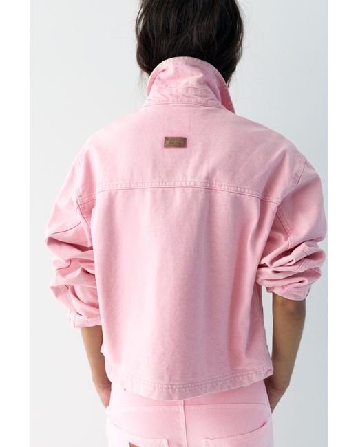 Pull&Bear Pink Utility Jacket