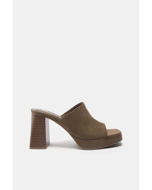 Pull&Bear Brown Clogs Mit Absatz