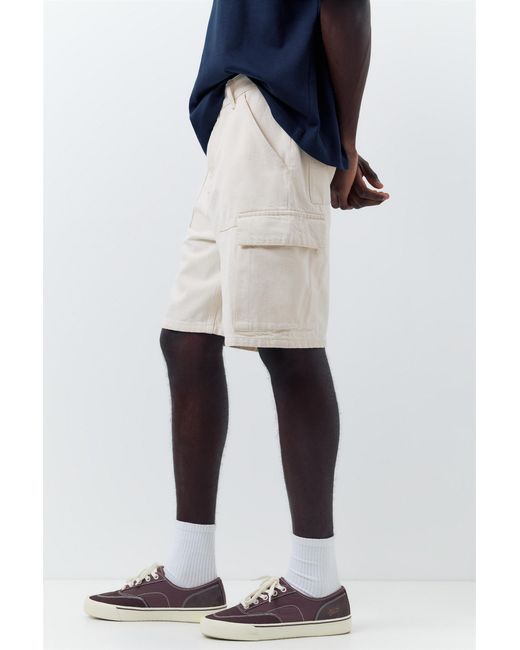 Pull&Bear Blue Baggy Cargo Bermuda Shorts for men