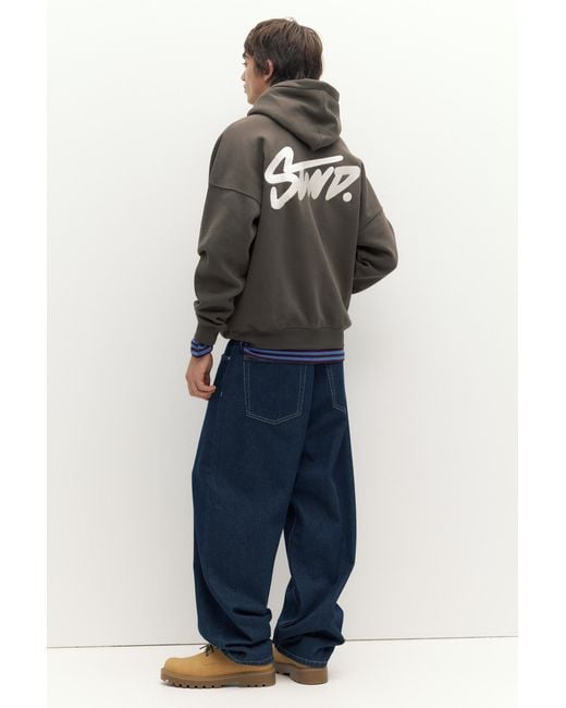Pull&Bear Stwd Kapuzenpullover in Gray für Herren