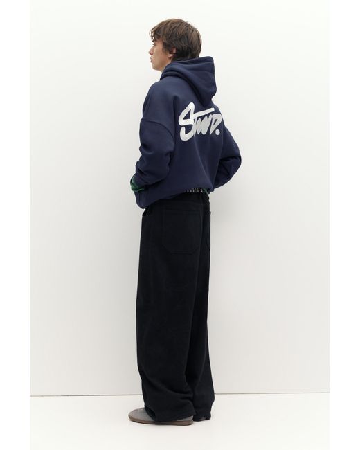 Pull&Bear Stwd Kapuzenpullover in Blue für Herren