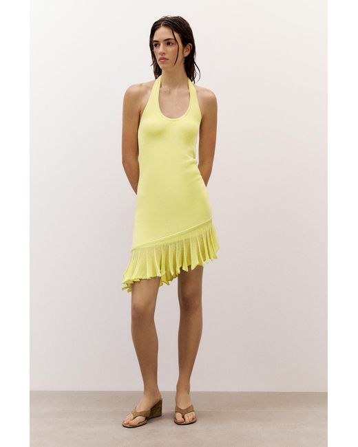 Pull&Bear Multicolor Asymmetric Knit Halter Dress