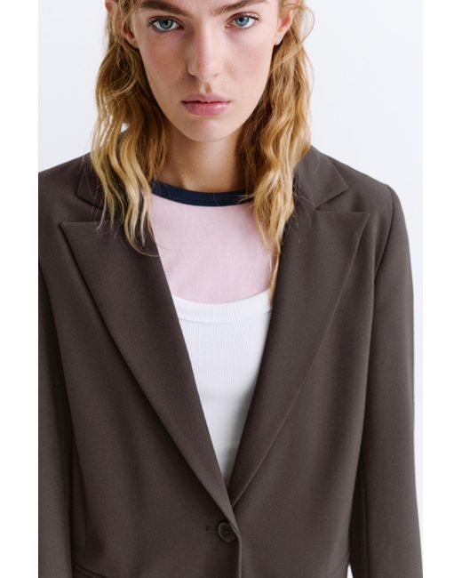 Pull&Bear Brown Basic-Blazer