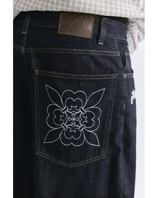 Pull&Bear Super Baggy Jorts in het Blue voor heren