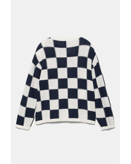 Pull À Carreaux Stwd Pull&Bear pour homme en coloris Gray