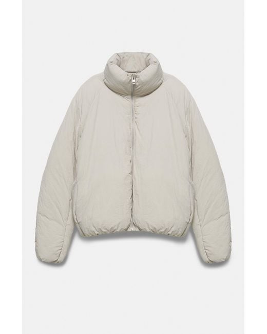 Pull&Bear Multicolor High-Neck Puffer Jacket