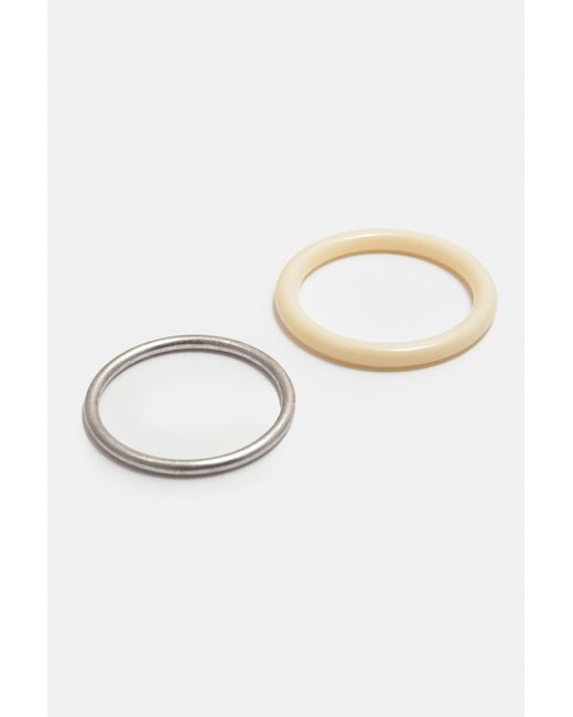 Pull&Bear Black Pack Of 3 Resin Bracelets