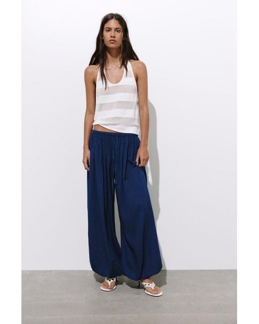 Pull&Bear Pofbroek in het Blue